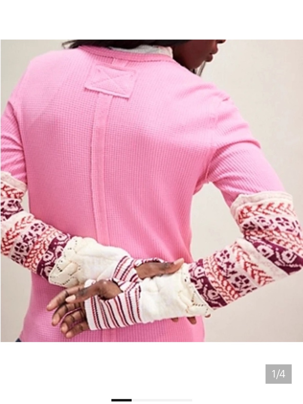 We The Free All In Cuff Long Sleeve Top NWT. Rose Tyrie